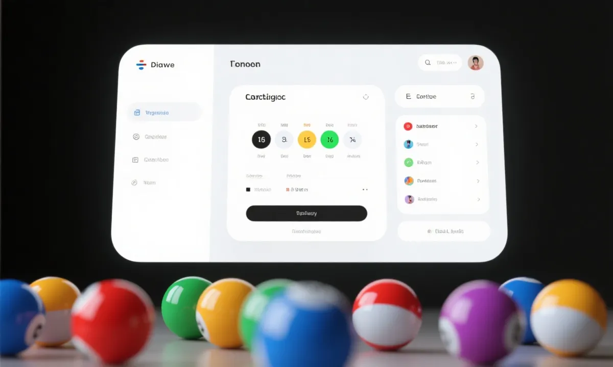 开奖查询与号码看板示意